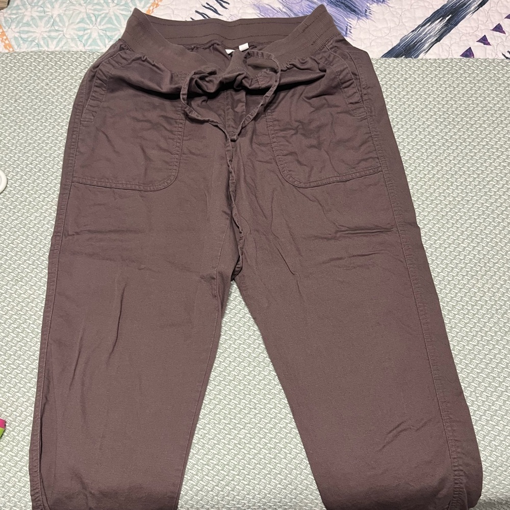 Brown twill Gap joggers